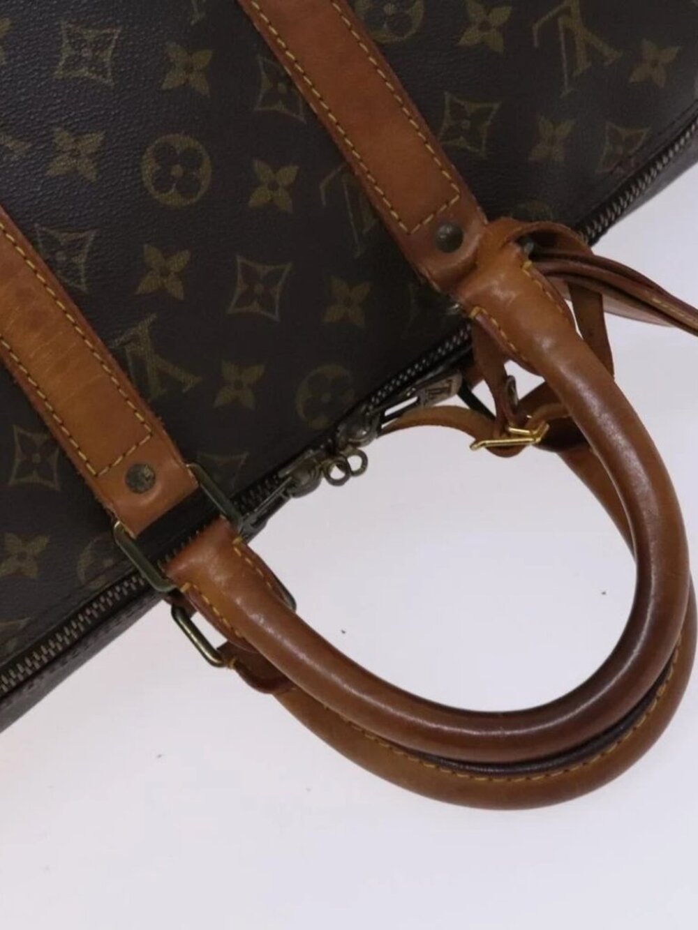 LOUIS VUITTON Monogram Keepall 45 Boston Bag M41428 LV Auth - Picture 8 of 16